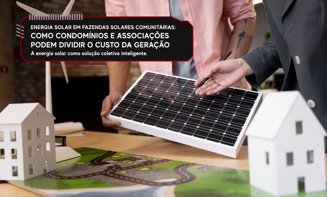 Energia solar em fazendas solares comunitárias: como condomínios e associações podem dividir o custo da geração