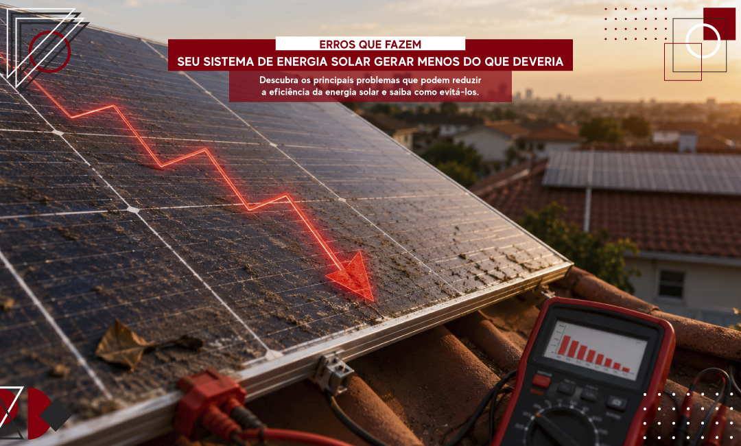 Erros que Fazem Seu Sistema de Energia Solar Gerar Menos do Que Deveria