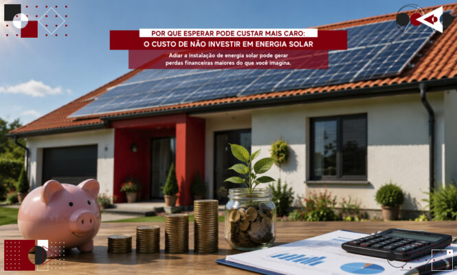 Por que esperar pode custar mais caro? Invista em energia solar.